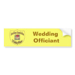 AAWO Wedding Officiant Bumper Sticker