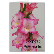 AB carte florale de la sympathie la plus profonde