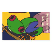 AB- Colourful Tree Frog Book Plate Art