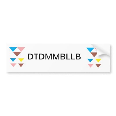 AB DL Lil Bumper Sticker by bigbAByGentleman