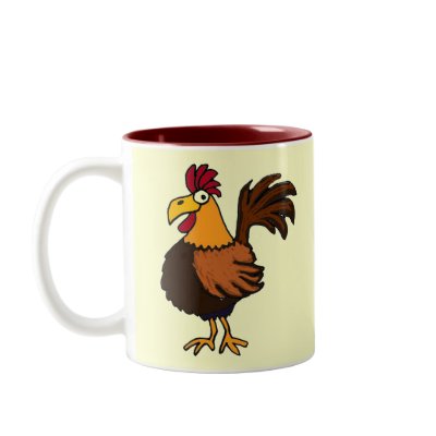 AB- Funky Rooster Mug by naturesmiles