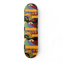 AB- Funny Dachshund Art Skateboard