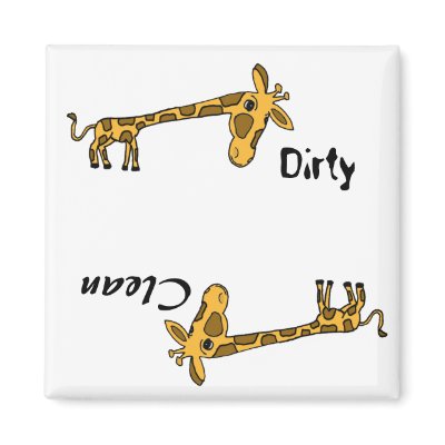 AB- Funny Giraffe Dishwasher Magnet by naturesmiles