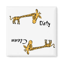 AB- Funny Giraffe Dishwasher Magnet