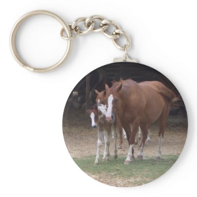 AB- Horses Key Chain by patcallum