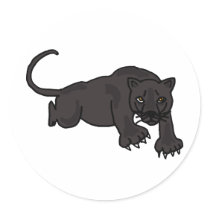 AB- Leaping Panther Stickers