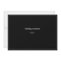 AB Monogram Wedding Invitation