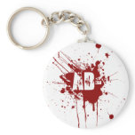 AB Negative Blood Type Donation Vampire Zombie Key Chains