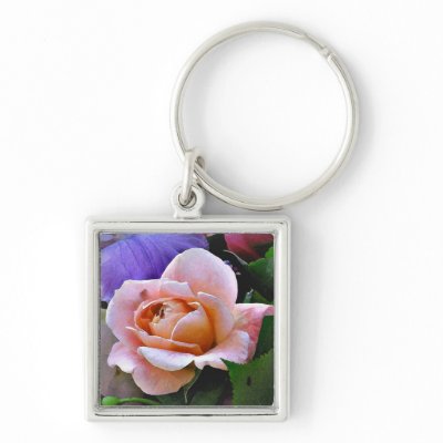 AB- Pink Rose Photography Keychain by inspirationrocks