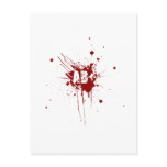 AB positive Blood Type Donation Vampire Zombie postcards