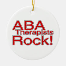 ABA Autism Therapists Teacher Christmas Ornaments