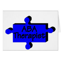 ABA Therapist (Blue) Greeting Card