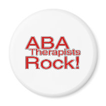 ABA Therapist Rock Refrigerator Magnet