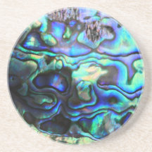 Abalone paua shell coasters