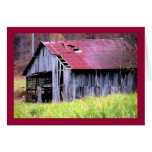 Abandon Horse Barn in Fall Greeting Card