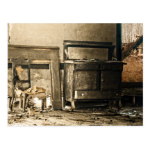 Abandoned Antique Furniture Postcards