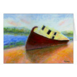 Abandoned Boat, Greeting Card