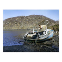 Abandoned Boat Postcard