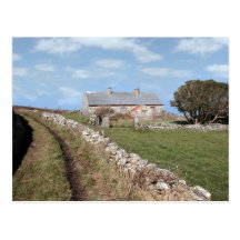 abandoned cottage postcard