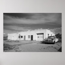 Abandoned Gas Station Poster