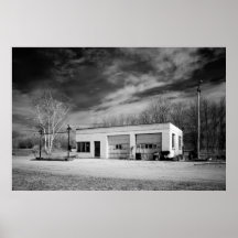 Abandoned Gas Station Print