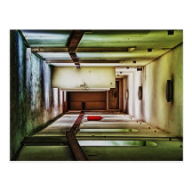 abandoned hospital postkarten