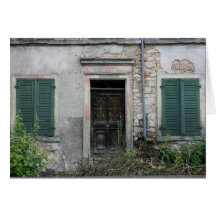 Abandoned house, Basel, Switzerland Greeting Cards