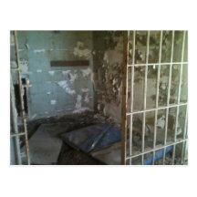 Abandoned Jail cell Postcard