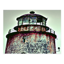 Abandoned Lighthouse Post Card