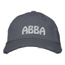 ABBA - Aramaic word for "father." Embroidered Baseball Caps