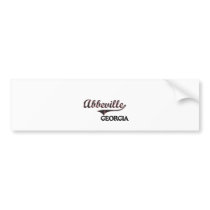 Abbeville Georgia City Classic Bumper Stickers