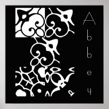 Abbey Designer Name III Poster