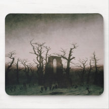 Abbey in the Oakwood, 1810 Mouse Pads