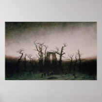 Abbey in the Oakwood, 1810 Poster