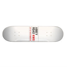 Abbey Road Street Sign Custom Skateboard