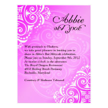 Abbie 6x8.75 invitation personnalisée