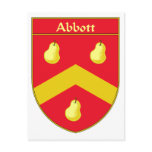 Abbott Coat of Arms/Family Crest Postcards
