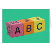 ABC Alphabet Blocks cards