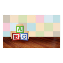 abc blocks Business Cards business cards