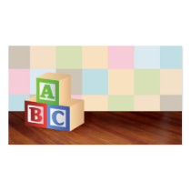 abc blocks Business Cards business cards