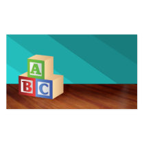 abc Business Cards -background color changeable business cards