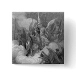Abdiel Attacks Satan Pinback Buttons