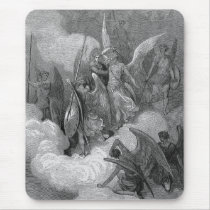 Abdiel Attacks Satan Mousepad