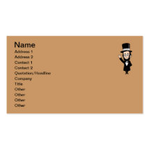 Abe Lincoln and the Emancipation Proclamation Business Card Template