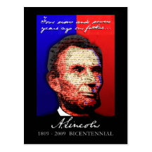 Abe Lincoln - bicentenaire Carte Postale