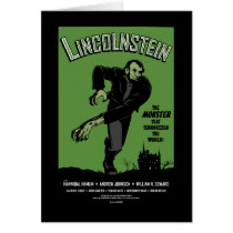 Abe Lincolnstein. Abraham Lincoln Frankenstein cards