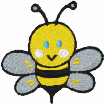 abeille mignonne de bébé polos avec broderie