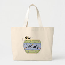 Abeille volant du pot de miel sac fourre-tout