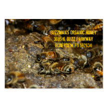 Abeilles au travail modèles de cartes de visite