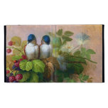 Abeilles et baies d'oiseaux par Paul de Longpre Coques iPad Folio